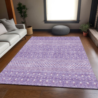 Piper Looms Mayfield Boho AMF709 Lavender Machine Washable Area Rug Lifestyle Image Feature
