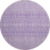 Piper Looms Mayfield Boho AMF709 Lavender Machine Washable Area Rug Round Main Image