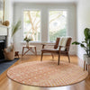 Piper Looms Mayfield Boho AMF709 Salmon Machine Washable Area Rug Round Lifestyle Image Feature