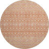 Piper Looms Mayfield Boho AMF709 Salmon Machine Washable Area Rug Round Main Image