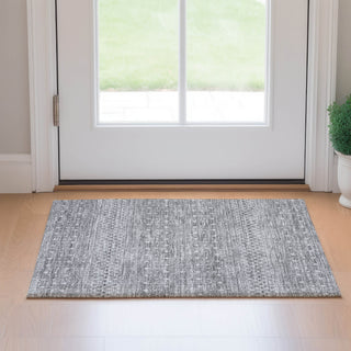 Piper Looms Mayfield Boho AMF709 Silver Machine Washable Area Rug Scatter Lifestyle Image Feature