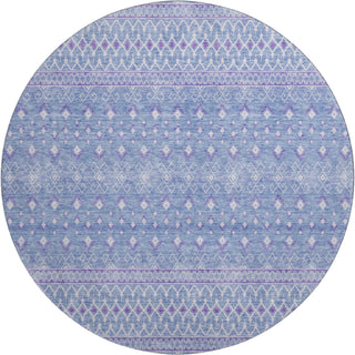 Piper Looms Mayfield Boho AMF709 Sky Machine Washable Area Rug Round Main Image