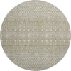 Piper Looms Mayfield Boho AMF709 Taupe Machine Washable Area Rug Round Main Image