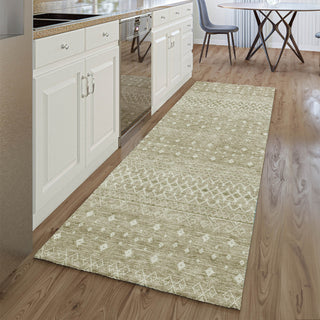 Piper Looms Mayfield Boho AMF709 Taupe Machine Washable Area Rug Runner Lifestyle Image Feature