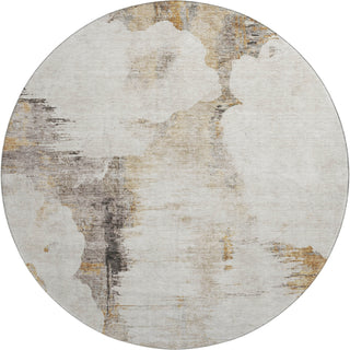 Piper Looms Mayfield Modern AMF710 Beige Machine Washable Area Rug Round Main Image