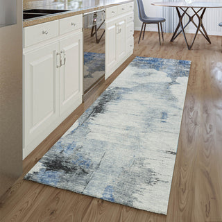 Piper Looms Mayfield Modern AMF710 Blue Machine Washable Area Rug Runner Lifestyle Image Feature