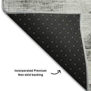 Piper Looms Mayfield Modern AMF710 Gray Machine Washable Area Rug Backing Image