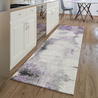 Piper Looms Mayfield Modern AMF710 Purple Machine Washable Area Rug Runner Lifestyle Image Feature