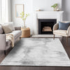 Piper Looms Mayfield Modern AMF710 Silver Machine Washable Area Rug Lifestyle Image Feature