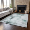 Piper Looms Mayfield Modern AMF710 Teal Machine Washable Area Rug Lifestyle Image Feature