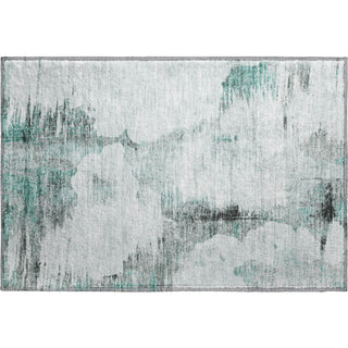 Piper Looms Mayfield Modern AMF710 Teal Machine Washable Area Rug Scatter Main Image