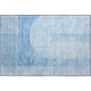 Piper Looms Mayfield Art Deco AMF711 Blue Machine Washable Area Rug Scatter Main Image