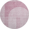 Piper Looms Mayfield Art Deco AMF711 Blush Machine Washable Area Rug Round Main Image