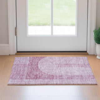 Piper Looms Mayfield Art Deco AMF711 Blush Machine Washable Area Rug Scatter Lifestyle Image Feature