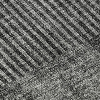 Piper Looms Mayfield Art Deco AMF711 Charcoal Machine Washable Area Rug Swatch Image