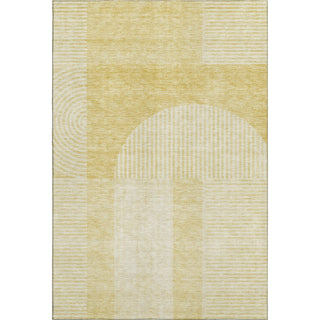 Piper Looms Mayfield Art Deco AMF711 Gold Machine Washable Area Rug main image