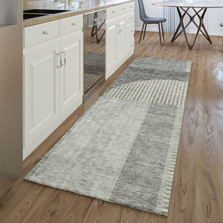 Piper Looms Mayfield Art Deco AMF711 Gray Machine Washable Area Rug Runner Lifestyle Image Feature