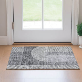 Piper Looms Mayfield Art Deco AMF711 Gray Machine Washable Area Rug Scatter Lifestyle Image Feature