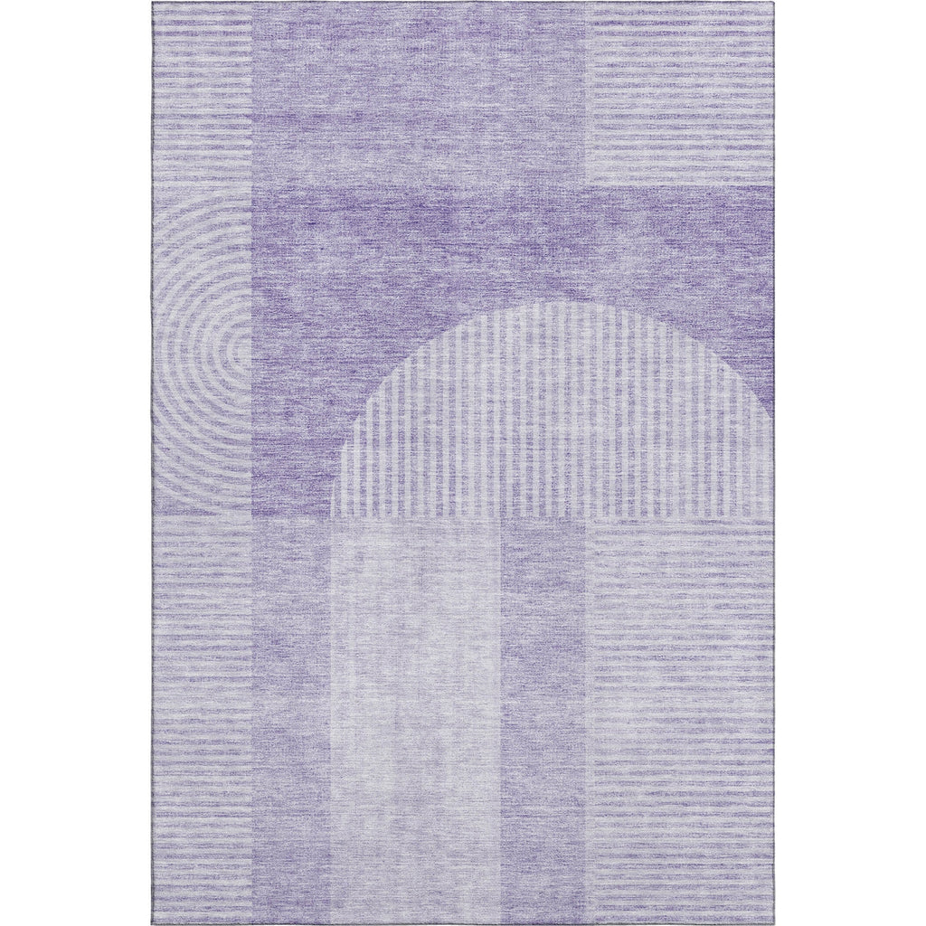 Piper Looms Mayfield Art Deco AMF711 Lavender Machine Washable Area Rug main image