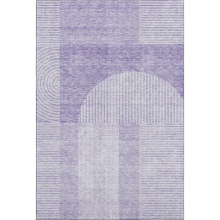 Piper Looms Mayfield Art Deco AMF711 Lavender Machine Washable Area Rug main image