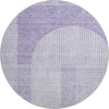 Piper Looms Mayfield Art Deco AMF711 Lavender Machine Washable Area Rug Round Main Image