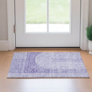 Piper Looms Mayfield Art Deco AMF711 Lavender Machine Washable Area Rug Scatter Lifestyle Image Feature