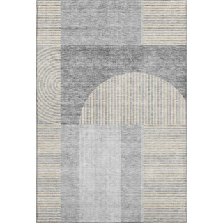 Piper Looms Mayfield Art Deco AMF711 Silver Machine Washable Area Rug main image