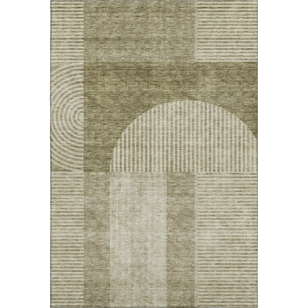 Piper Looms Mayfield Art Deco AMF711 Taupe Machine Washable Area Rug main image