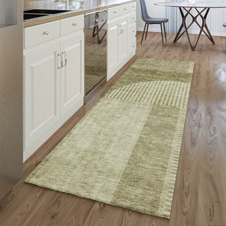 Piper Looms Mayfield Art Deco AMF711 Taupe Machine Washable Area Rug Runner Lifestyle Image Feature