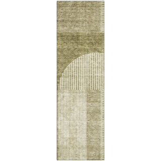 Piper Looms Mayfield Art Deco AMF711 Taupe Machine Washable Area Rug Runner Main Image