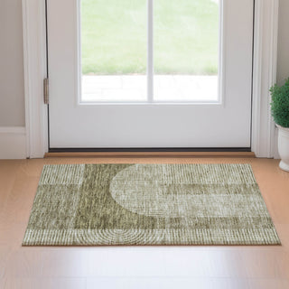 Piper Looms Mayfield Art Deco AMF711 Taupe Machine Washable Area Rug Scatter Lifestyle Image Feature