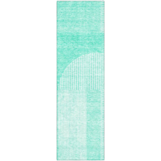 Piper Looms Mayfield Art Deco AMF711 Teal Machine Washable Area Rug Runner Main Image