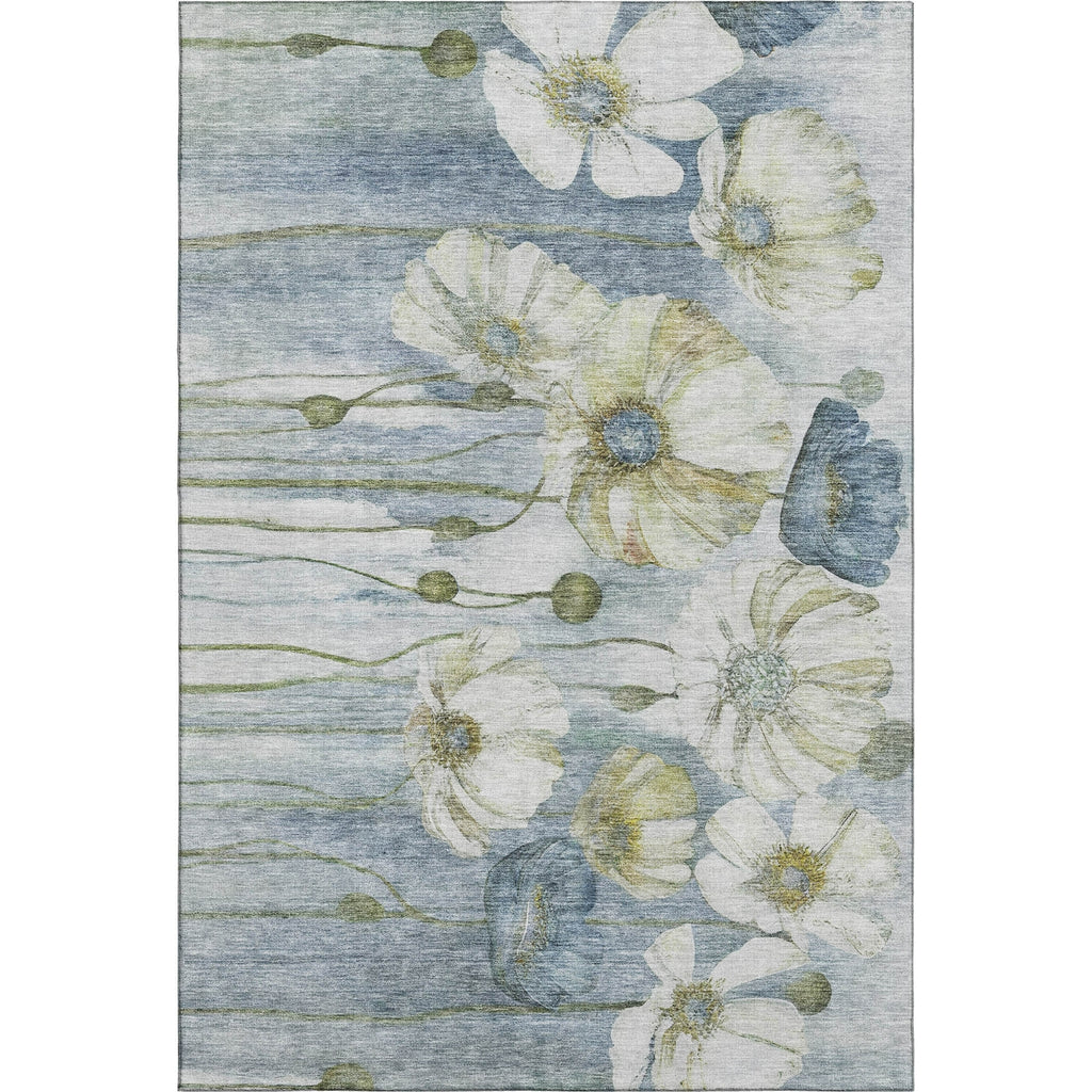 Piper Looms Mayfield Floral AMF712 Blue Machine Washable Area Rug main image