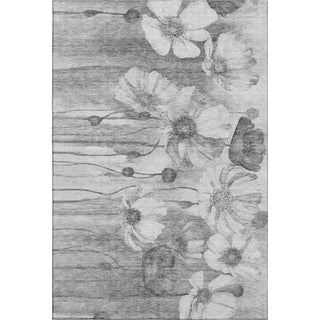Piper Looms Mayfield Floral AMF712 Gray Machine Washable Area Rug main image