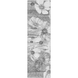 Piper Looms Mayfield Floral AMF712 Gray Machine Washable Area Rug Runner Main Image