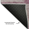 Piper Looms Mayfield Floral AMF712 Plum Machine Washable Area Rug Backing Image