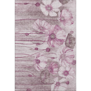 Piper Looms Mayfield Floral AMF712 Plum Machine Washable Area Rug main image