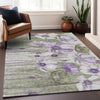 Piper Looms Mayfield Floral AMF712 Purple Machine Washable Area Rug Lifestyle Image Feature
