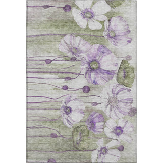 Piper Looms Mayfield Floral AMF712 Purple Machine Washable Area Rug main image