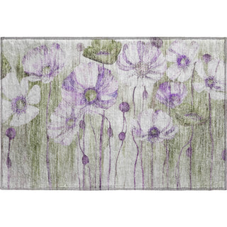 Piper Looms Mayfield Floral AMF712 Purple Machine Washable Area Rug Scatter Main Image