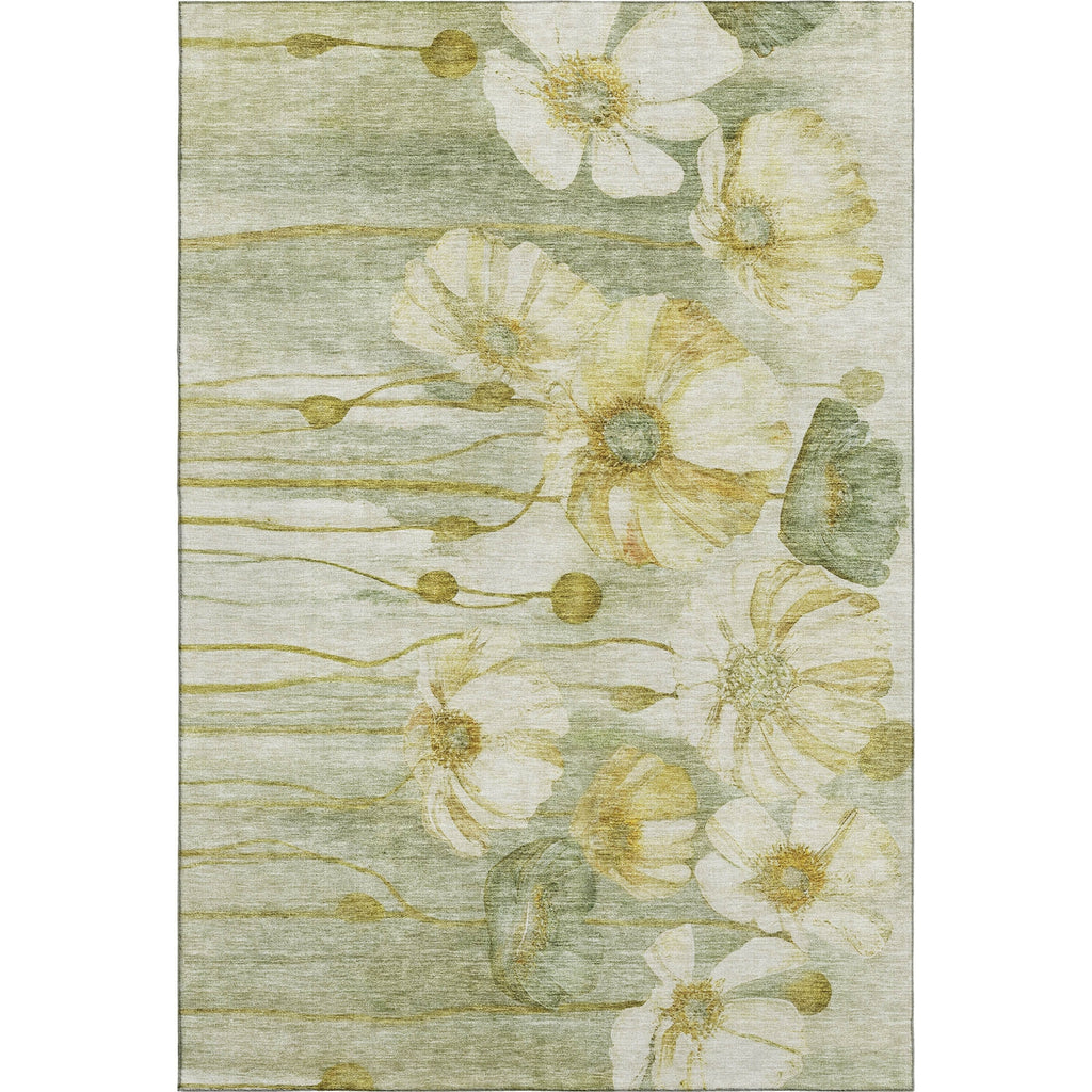 Piper Looms Mayfield Floral AMF712 Sage Machine Washable Area Rug main image