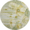 Piper Looms Mayfield Floral AMF712 Sage Machine Washable Area Rug Round Main Image