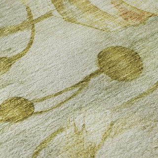 Piper Looms Mayfield Floral AMF712 Sage Machine Washable Area Rug Swatch Image