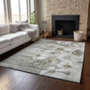 Piper Looms Mayfield Floral AMF712 Taupe Machine Washable Area Rug Lifestyle Image Feature