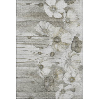 Piper Looms Mayfield Floral AMF712 Taupe Machine Washable Area Rug main image
