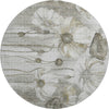 Piper Looms Mayfield Floral AMF712 Taupe Machine Washable Area Rug Round Main Image
