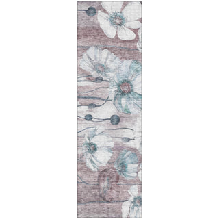 Piper Looms Mayfield Floral AMF712 Teal Machine Washable Area Rug Runner Main Image