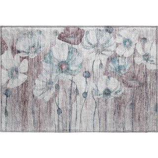 Piper Looms Mayfield Floral AMF712 Teal Machine Washable Area Rug Scatter Main Image