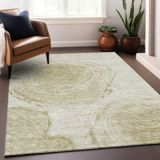 Piper Looms Mayfield Woodgrain AMF713 Khaki Machine Washable Area Rug Lifestyle Image Feature