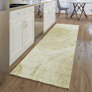 Piper Looms Mayfield Woodgrain AMF713 Khaki Machine Washable Area Rug Runner Lifestyle Image Feature